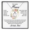 22Feels® Mama Geschenk Muttertag Geburtstag Silber 925/000 Herz Halskette Valentinstag Frauen Schmuck mit Karte Mutter Weihnachten Damen Collier Eltern-Schmuck mit Botschaftskarte - Herz21-22Feels