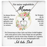 22Feels® Unglaubliche Mama Geschenk Muttertag Geburtstag Silber 925/000 Herz Halskette Valentinstag Frauen Schmuck mit Karte Mutter Weihnachten Damen Collier Eltern-Schmuck mit Botschaftskarte - Herz21-22Feels
