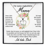 22Feels® Unglaubliche Mama Geschenk Muttertag Geburtstag Silber 925/000 Herz Halskette Valentinstag Frauen Schmuck mit Karte Mutter Weihnachten Damen Collier Eltern-Schmuck mit Botschaftskarte - Herz21-22Feels