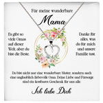 22Feels® Wunderbare Mama Geschenk Muttertag Geburtstag Silber 925/000 Herz Halskette Valentinstag Frauen Schmuck mit Karte Mutter Weihnachten Damen Collier Eltern-Schmuck mit Botschaftskarte - Herz21-22Feels