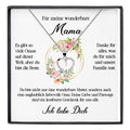 22Feels® Wunderbare Mama Geschenk Muttertag Geburtstag Silber 925/000 Herz Halskette Valentinstag Frauen Schmuck mit Karte Mutter Weihnachten Damen Collier Eltern-Schmuck mit Botschaftskarte - Herz21-22Feels