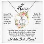 22Feels® Liebe Mama Geschenk Muttertag Geburtstag Silber 925/000 Herz Halskette Valentinstag Frauen Schmuck mit Karte Mutter Weihnachten Damen Collier Eltern-Schmuck mit Botschaftskarte - Herz21-22Feels