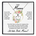 22Feels® Liebe Mama Geschenk Muttertag Geburtstag Silber 925/000 Herz Halskette Valentinstag Frauen Schmuck mit Karte Mutter Weihnachten Damen Collier Eltern-Schmuck mit Botschaftskarte - Herz21-22Feels