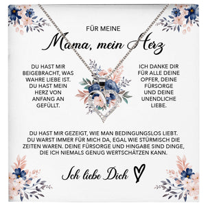 22Feels® Liebe Mama Geschenk Muttertag Geburtstag Silber 925/000 Herz Halskette Valentinstag Frauen Schmuck mit Karte Mutter Weihnachten Damen Collier Eltern-Schmuck mit Botschaftskarte - Herz21-22Feels