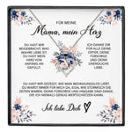 22Feels® Liebe Mama Geschenk Muttertag Geburtstag Silber 925/000 Herz Halskette Valentinstag Frauen Schmuck mit Karte Mutter Weihnachten Damen Collier Eltern-Schmuck mit Botschaftskarte - Herz21-22Feels