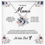 22Feels® Für Meine Mama Geschenk Muttertag Geburtstag Silber 925/000 Herz Halskette Valentinstag Frauen Schmuck mit Karte Mutter Weihnachten Damen Collier Eltern-Schmuck mit Botschaftskarte - Herz21-22Feels