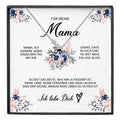 22Feels® Für Meine Mama Geschenk Muttertag Geburtstag Silber 925/000 Herz Halskette Valentinstag Frauen Schmuck mit Karte Mutter Weihnachten Damen Collier Eltern-Schmuck mit Botschaftskarte - Herz21-22Feels