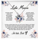 22Feels® Liebe Mama Geschenk Muttertag Geburtstag Silber 925/000 Herz Halskette Valentinstag Frauen Schmuck mit Karte Mutter Weihnachten Damen Collier Eltern-Schmuck mit Botschaftskarte - Herz21-22Feels