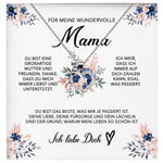 22Feels® Wundervolle Mama Geschenk Muttertag Geburtstag Silber 925/000 Herz Halskette Valentinstag Frauen Schmuck mit Karte Mutter Weihnachten Damen Collier Eltern-Schmuck mit Botschaftskarte - Herz21-22Feels