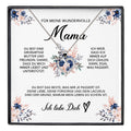22Feels® Wundervolle Mama Geschenk Muttertag Geburtstag Silber 925/000 Herz Halskette Valentinstag Frauen Schmuck mit Karte Mutter Weihnachten Damen Collier Eltern-Schmuck mit Botschaftskarte - Herz21-22Feels