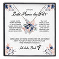 22Feels® Beste Mama der Welt Geschenk Muttertag Geburtstag Silber 925/000 Herz Halskette Valentinstag Frauen Schmuck mit Karte Mutter Weihnachten Damen Collier Eltern-Schmuck mit Botschaftskarte - Herz21-22Feels
