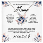 22Feels® Wundervolle Mama Geschenk Muttertag Geburtstag Silber 925/000 Herz Halskette Valentinstag Frauen Schmuck mit Karte Mutter Weihnachten Damen Collier Eltern-Schmuck mit Botschaftskarte - Herz21-22Feels