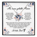 22Feels® Geliebte Mama Geschenk Muttertag Geburtstag Silber 925/000 Herz Halskette Valentinstag Frauen Schmuck mit Karte Mutter Weihnachten Damen Collier Eltern-Schmuck mit Botschaftskarte - Herz21-22Feels