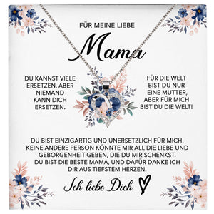 22Feels® Liebe Mama Geschenk Muttertag Geburtstag Silber 925/000 Herz Halskette Valentinstag Frauen Schmuck mit Karte Mutter Weihnachten Damen Collier Eltern-Schmuck mit Botschaftskarte - Herz21-22Feels