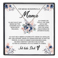 22Feels® Wundervolle Mama Geschenk Muttertag Geburtstag Silber 925/000 Herz Halskette Valentinstag Frauen Schmuck mit Karte Mutter Weihnachten Damen Collier Eltern-Schmuck mit Botschaftskarte - Herz21-22Feels