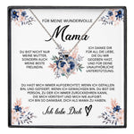 22Feels® Wundervolle Mama Geschenk Muttertag Geburtstag Silber 925/000 Herz Halskette Valentinstag Frauen Schmuck mit Karte Mutter Weihnachten Damen Collier Eltern-Schmuck mit Botschaftskarte - Herz21-22Feels