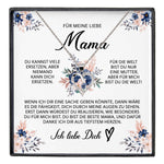 22Feels® Liebe Mama Geschenk Muttertag Geburtstag Silber 925/000 Herz Halskette Valentinstag Frauen Schmuck mit Karte Mutter Weihnachten Damen Collier Eltern-Schmuck mit Botschaftskarte - Herz21-22Feels