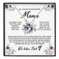 22Feels® Wunderbare Mama Geschenk Muttertag Geburtstag Silber 925/000 Herz Halskette Valentinstag Frauen Schmuck mit Karte Mutter Weihnachten Damen Collier Eltern-Schmuck mit Botschaftskarte - Herz21-22Feels