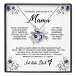 22Feels® Unglaubliche Mama Geschenk Muttertag Geburtstag Silber 925/000 Herz Halskette Valentinstag Frauen Schmuck mit Karte Mutter Weihnachten Damen Collier Eltern-Schmuck mit Botschaftskarte - Herz21-22Feels