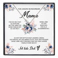 22Feels® Unsere Mama Geschenk Muttertag Geburtstag Silber 925/000 Herz Halskette Valentinstag Frauen Schmuck mit Karte Mutter Weihnachten Damen Collier Eltern-Schmuck mit Botschaftskarte - Herz21-22Feels
