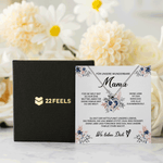 22Feels® Unsere Mama Geschenk Muttertag Geburtstag Silber 925/000 Herz Halskette Valentinstag Frauen Schmuck mit Karte Mutter Weihnachten Damen Collier Eltern-Schmuck mit Botschaftskarte - Herz21-22Feels
