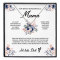 22Feels® Wundervolle Mama Geschenk Muttertag Geburtstag Silber 925/000 Herz Halskette Valentinstag Frauen Schmuck mit Karte Mutter Weihnachten Damen Collier Eltern-Schmuck mit Botschaftskarte - Herz21-22Feels