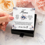 22Feels® Für Meine Mama Geschenk Muttertag Geburtstag Silber 925/000 Herz Halskette Valentinstag Frauen Schmuck mit Karte Mutter Weihnachten Damen Collier Eltern-Schmuck mit Botschaftskarte - Herz21-22Feels