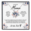22Feels® Für Meine Mama Geschenk Muttertag Geburtstag Silber 925/000 Herz Halskette Valentinstag Frauen Schmuck mit Karte Mutter Weihnachten Damen Collier Eltern-Schmuck mit Botschaftskarte - Herz21-22Feels