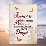 Mama Geschenk Reisepasshülle Frauen Reisen Pass Etui Cover Organizer Mutter Gadgets Sommer Urlaub Kunst-Leder-Reisepass-Hülle-22Feels