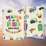 Mama Geschenk Reisepasshülle Frauen Reisen Pass Etui Cover Organizer Mutter Gadgets Sommer Urlaub Kunst-Leder-Reisepass-Hülle-22Feels