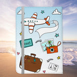 Eltern Reisepasshülle "Reisen mit Kindern" Frauen Geschenk Männer Reisen Sommer Urlaub Pass Etui Cover Organizer Kunst-Leder-Reisepass-Hülle-22Feels