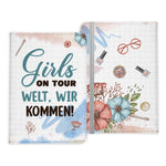 Beste Freundin Reisepasshülle Frauen Geschenk Reisen mit Freunden Pass Etui Cover Organizer Gadgets Sommer Urlaub Kunst-Leder-Reisepass-Hülle-22Feels