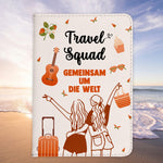 Beste Freundin Reisepasshülle "Travel Squad" Frauen Geschenk Reisen mit Freunden Pass Etui Cover Organizer Gadgets Sommer Urlaub Kunst-Leder-Reisepass-Hülle-22Feels