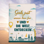 Beste Freundin Reisepasshülle Frauen Geschenk Reisen mit Freunden Pass Etui Cover Organizer Gadgets Sommer Urlaub Kunst-Leder-Reisepass-Hülle-22Feels