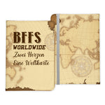 Beste Freundin Reisepasshülle Bffs Worldwide Frauen Geschenk Reisen mit Freunden Pass Etui Cover Organizer Gadgets Sommer Urlaub Kunst-Leder-Reisepass-Hülle-22Feels