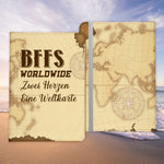 Beste Freundin Reisepasshülle Bffs Worldwide Frauen Geschenk Reisen mit Freunden Pass Etui Cover Organizer Gadgets Sommer Urlaub Kunst-Leder-Reisepass-Hülle-22Feels