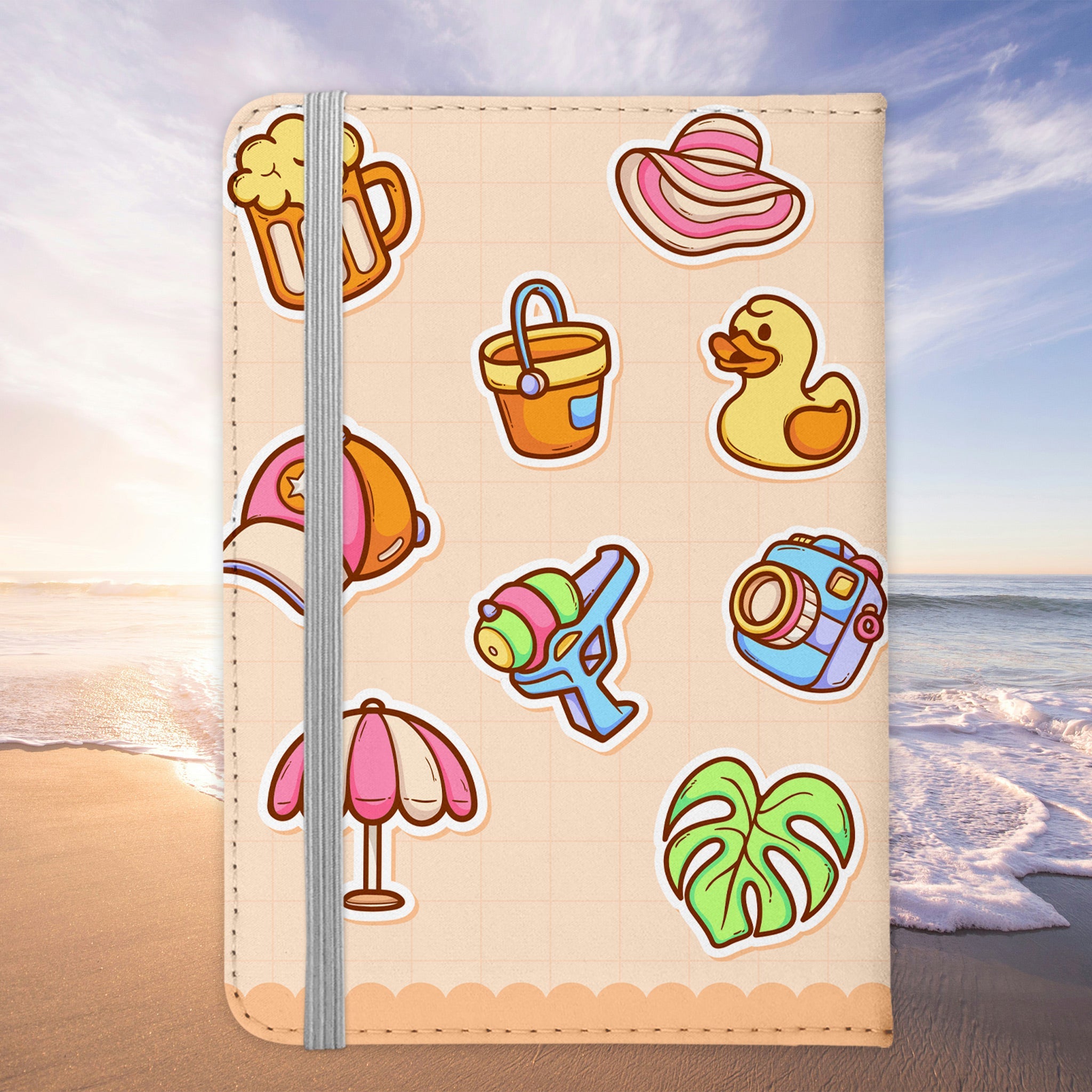 Beste Freundin Reisepasshülle Frauen Geschenk Reisen mit Freunden Pass Etui Cover Organizer Gadgets Sommer Urlaub Kunst-Leder-Reisepass-Hülle-22Feels