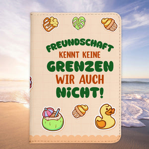 Beste Freundin Reisepasshülle Frauen Geschenk Reisen mit Freunden Pass Etui Cover Organizer Gadgets Sommer Urlaub Kunst-Leder-Reisepass-Hülle-22Feels