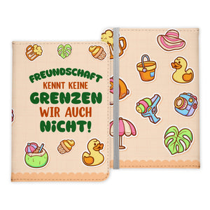 Beste Freundin Reisepasshülle Frauen Geschenk Reisen mit Freunden Pass Etui Cover Organizer Gadgets Sommer Urlaub Kunst-Leder-Reisepass-Hülle-22Feels