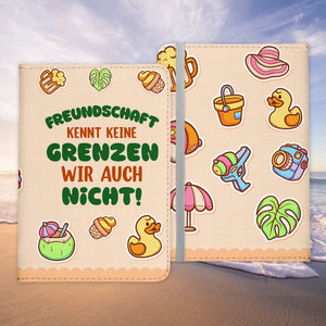 Beste Freundin Reisepasshülle Frauen Geschenk Reisen mit Freunden Pass Etui Cover Organizer Gadgets Sommer Urlaub Kunst-Leder-Reisepass-Hülle-22Feels
