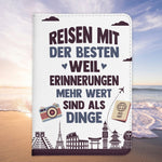 Beste Freundin Reisepasshülle "Erinnerungen" Frauen Geschenk Reisen mit Freunden Pass Etui Cover Organizer Gadgets Sommer Urlaub Kunst-Leder-Reisepass-Hülle-22Feels