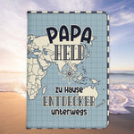 Papa Geschenk Reisepasshülle Männer Reisen Pass Etui Cover Organizer Vater Gadgets Sommer Urlaub Kunst-Leder-Reisepass-Hülle-22Feels