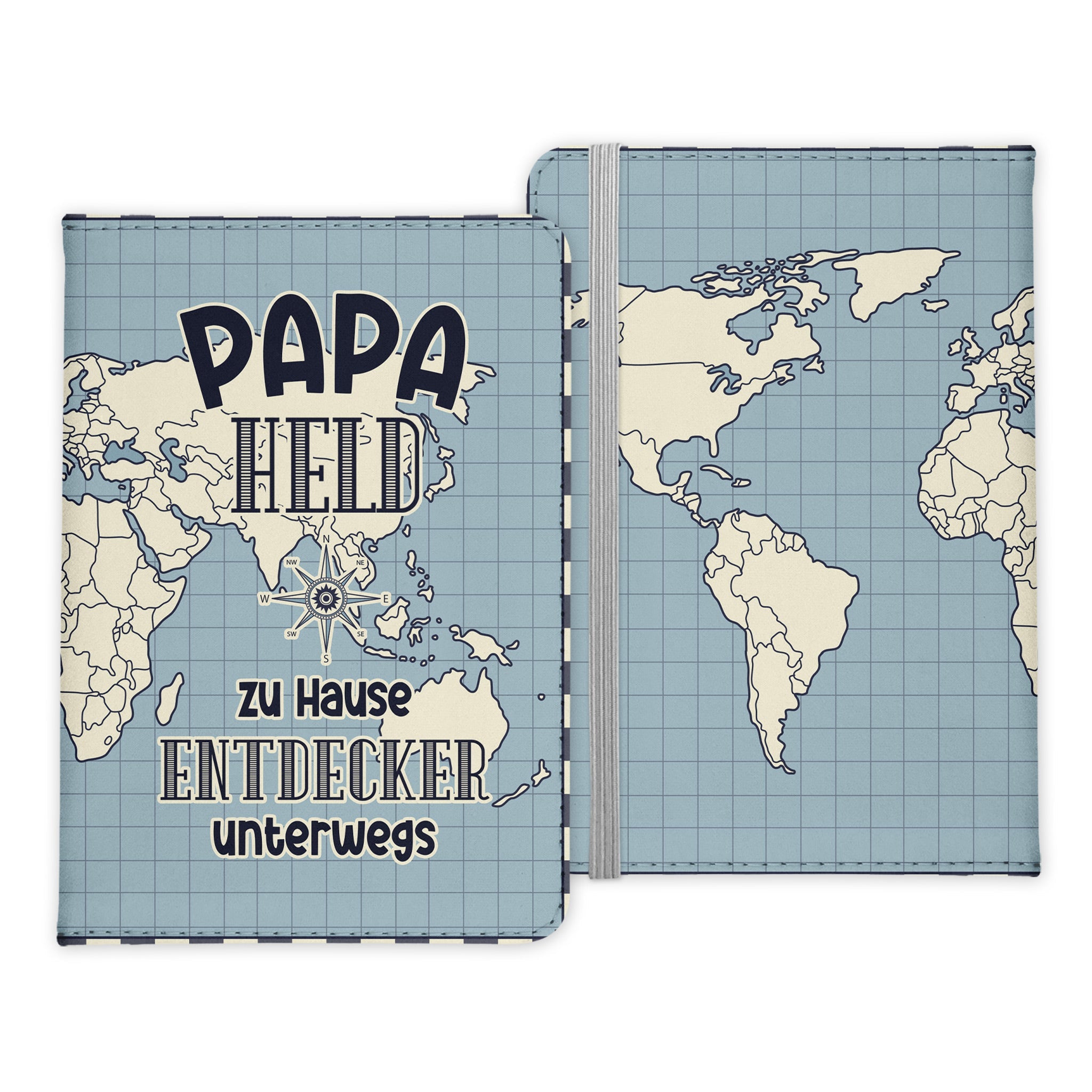 Papa Geschenk Reisepasshülle Männer Reisen Pass Etui Cover Organizer Vater Gadgets Sommer Urlaub Kunst-Leder-Reisepass-Hülle-22Feels