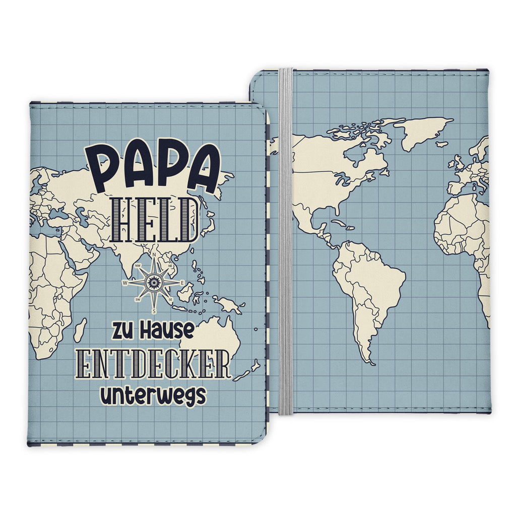 Papa Geschenk Reisepasshülle Männer Reisen Pass Etui Cover Organizer Vater Gadgets Sommer Urlaub Kunst-Leder-Reisepass-Hülle-22Feels