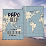 Papa Geschenk Reisepasshülle Männer Reisen Pass Etui Cover Organizer Vater Gadgets Sommer Urlaub Kunst-Leder-Reisepass-Hülle-22Feels
