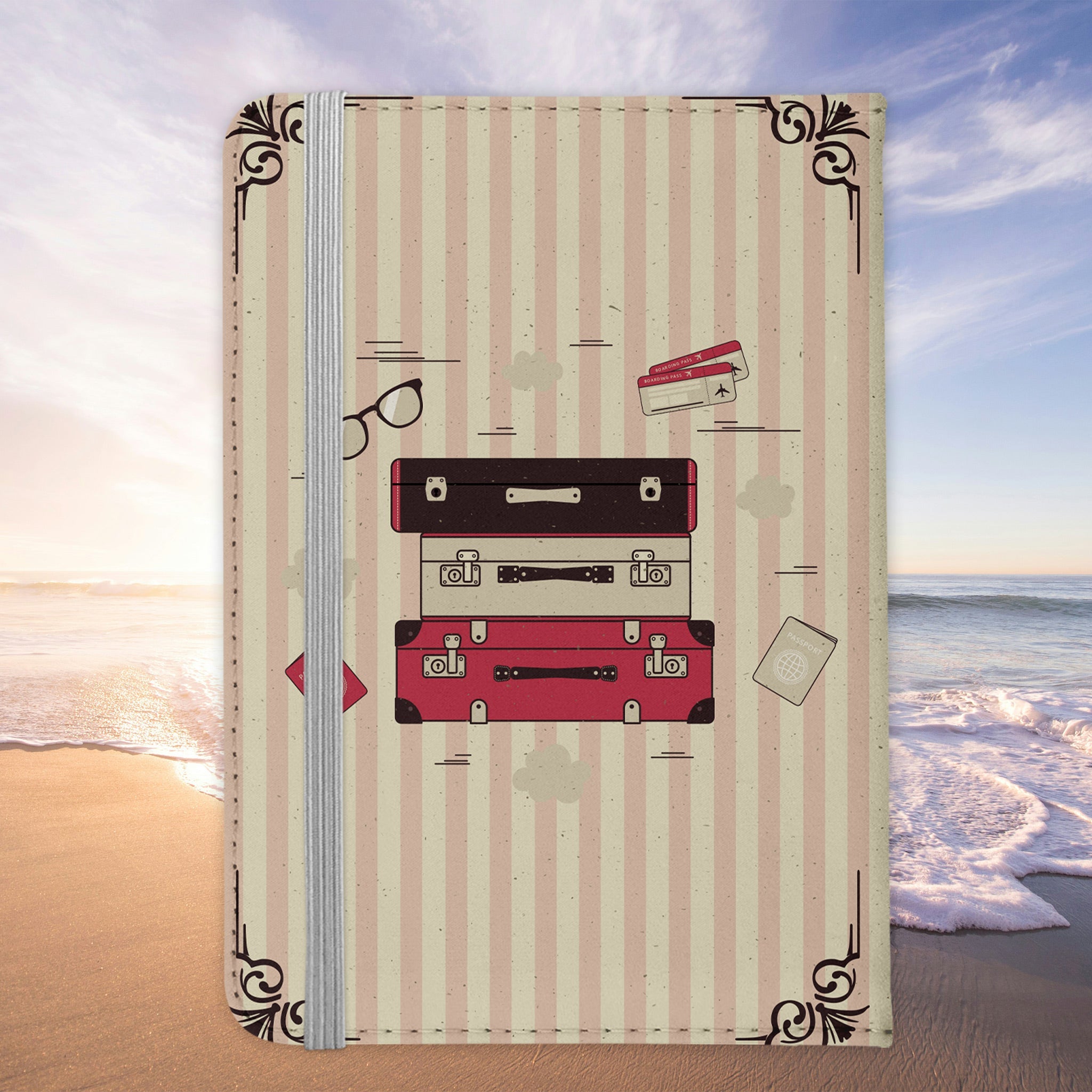 Papa Geschenk Reisepasshülle Männer Reisen Pass Etui Cover Organizer Vater Gadgets Sommer Urlaub Kunst-Leder-Reisepass-Hülle-22Feels