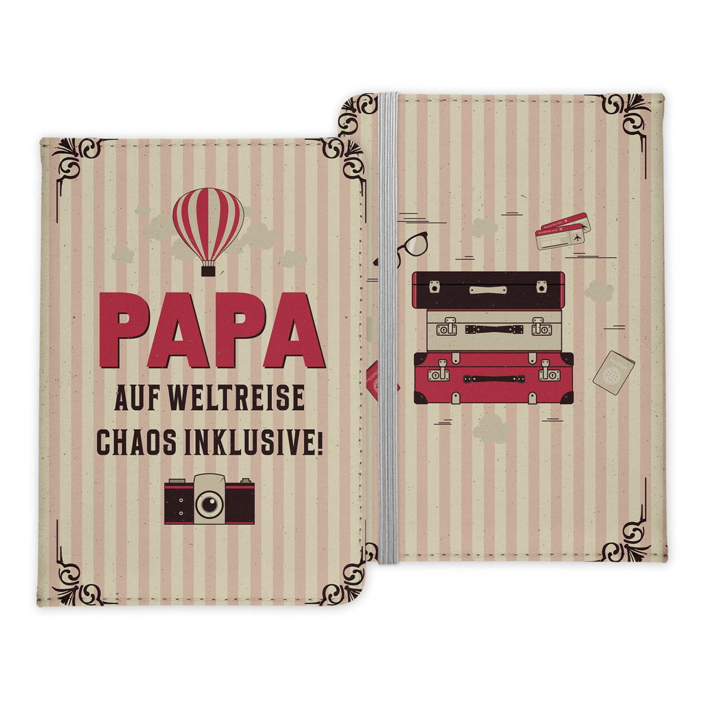 Papa Geschenk Reisepasshülle Männer Reisen Pass Etui Cover Organizer Vater Gadgets Sommer Urlaub Kunst-Leder-Reisepass-Hülle-22Feels