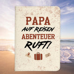 Papa Geschenk Reisepasshülle Männer Reisen Pass Etui Cover Organizer Vater Gadgets Sommer Urlaub Kunst-Leder-Reisepass-Hülle-22Feels