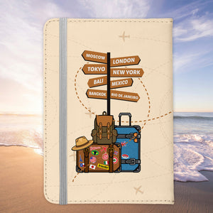Papa Geschenk Reisepasshülle Männer Reisen Pass Etui Cover Organizer Vater Gadgets Sommer Urlaub Kunst-Leder-Reisepass-Hülle-22Feels