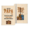 Papa Geschenk Reisepasshülle Männer Reisen Pass Etui Cover Organizer Vater Gadgets Sommer Urlaub Kunst-Leder-Reisepass-Hülle-22Feels